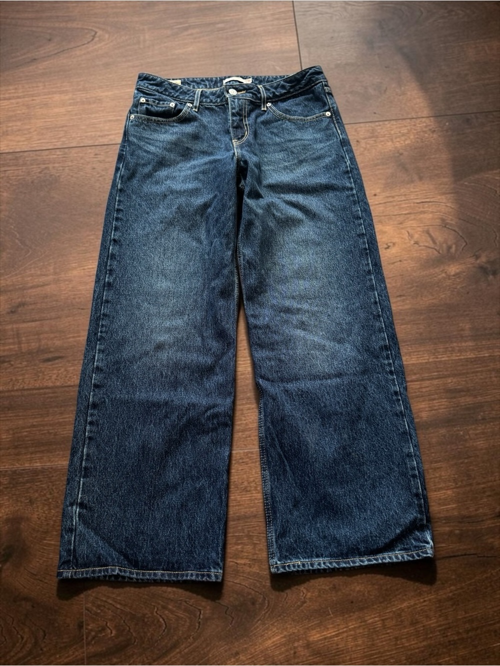 Levi’s Premium Low Loose Jeans Womens 29x30 Dark Wash Wide Leg Baggy